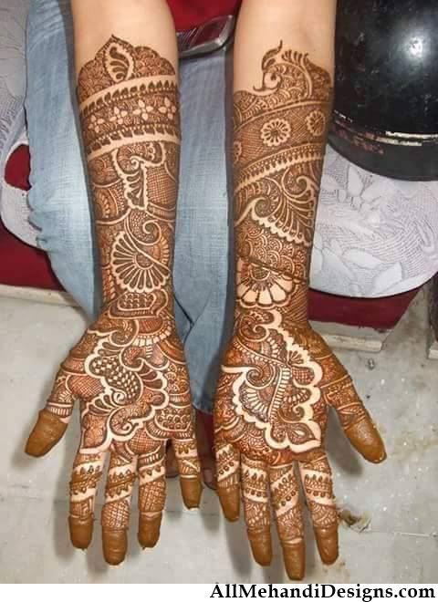 Wedding Special Floral Dulhan Mehndi Design||Full Back Hand Mehndi Design||Easy  Bridal Mehndi Design - YouTube
