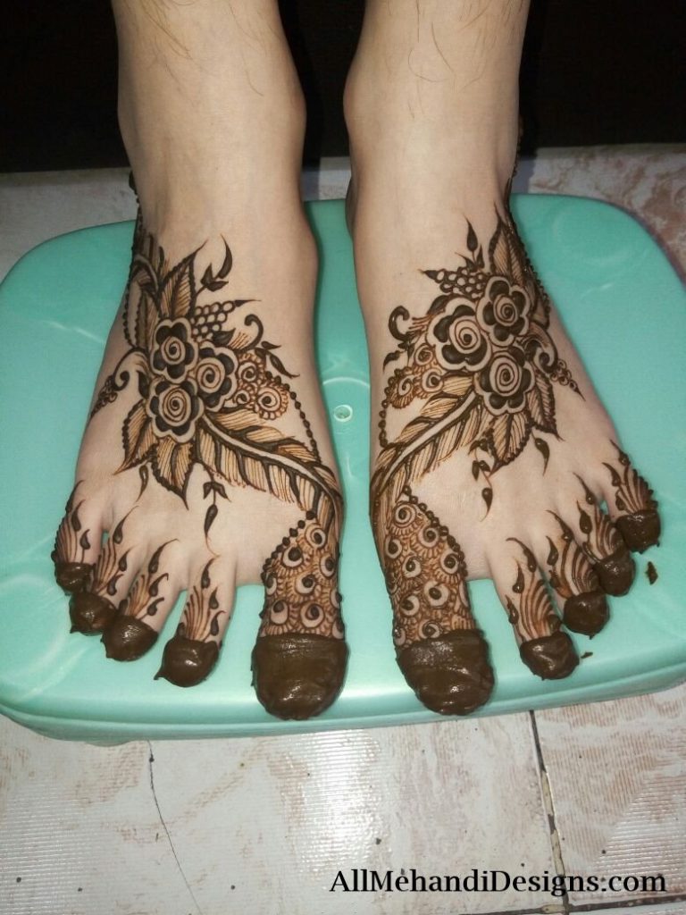 1000+ Easy Foot Mehndi Designs Simple Feet Henna Patterns